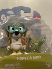 Bluey Story Starters – Honey & Book 2” Action Figure New In Original Packaging
