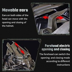 Megatron English Voice-controlled Wearable 1/1 Helmet With Led Eye Halloween 1pc
