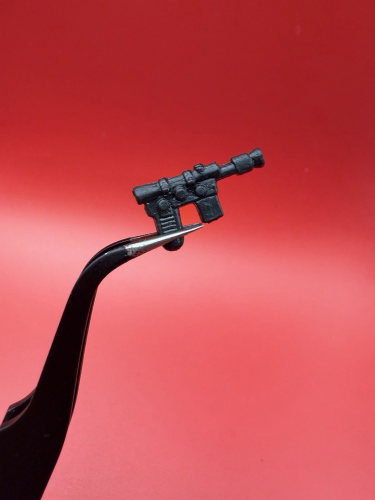 MINTY Star Wars Vintage SOLID BLACK M5b REBEL BLASTER for Han Solo Trench Coat