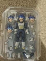 DEMONIACAL FIT Deep Blue Vegeta Dragon Ball Action Figure w/ Alt Heads Hands FX