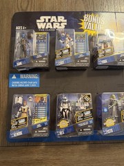 Star Wars Clone Wars Bonus Value 8 pack-Bane,Cody,Yoda,Ani,Kenobi,Rex,Fisto,Embo
