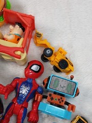 Mixed Boys Lot of Vintage and Modern Toys and Action Figures 50+ Pieces Extras