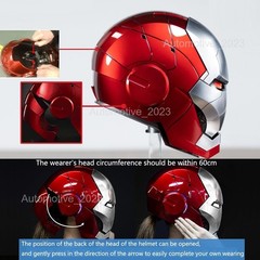 Iron Man Helmet Autoking MK5 1/1 Voice-controlled Transform Mask Cosplay Prop