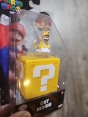 Jakks Pacific Super Mario Bros Movie Cat Mario 1.25 in Miniature Figure Yellow
