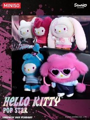 Miniso Hello Kitty Pop Star Series Plush Confirmed Figure Gift Toy Blind Box