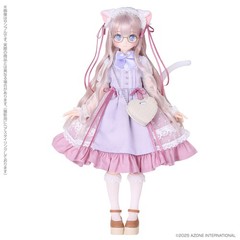 Azone Dreamin Mebae A Gift From M.k Black White Cat 22.5cm/8.8In 1/6 Full Set