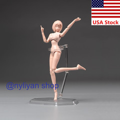 86TOYS T86-ST03-A 1/12 Female Pale Large Breast Flexible Joint Figure Girl Body
