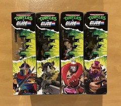 Playmates TMNT x G.I. JOE Mashup Complete Set of 4 Cobra Clash 2-Packs NEW
