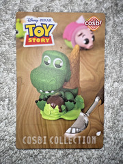 TOY STORY COSBI COLLECTION REX + COLLECTOR CARD **NEW**