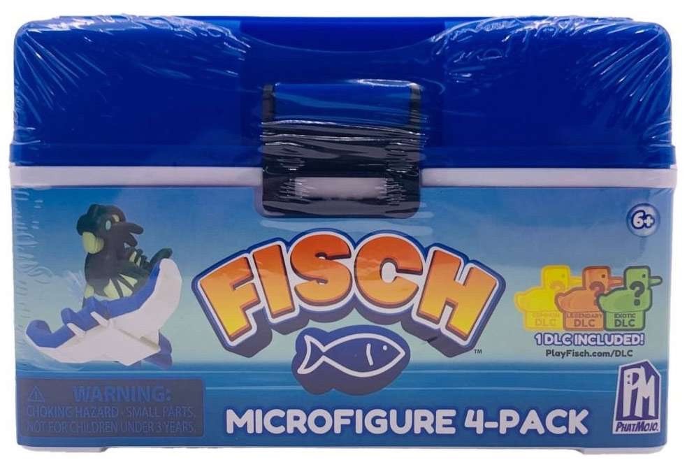 Fisch Microfigure Mystery 4-Pack [4 Surprise Figures & 1 DLC Included!]
