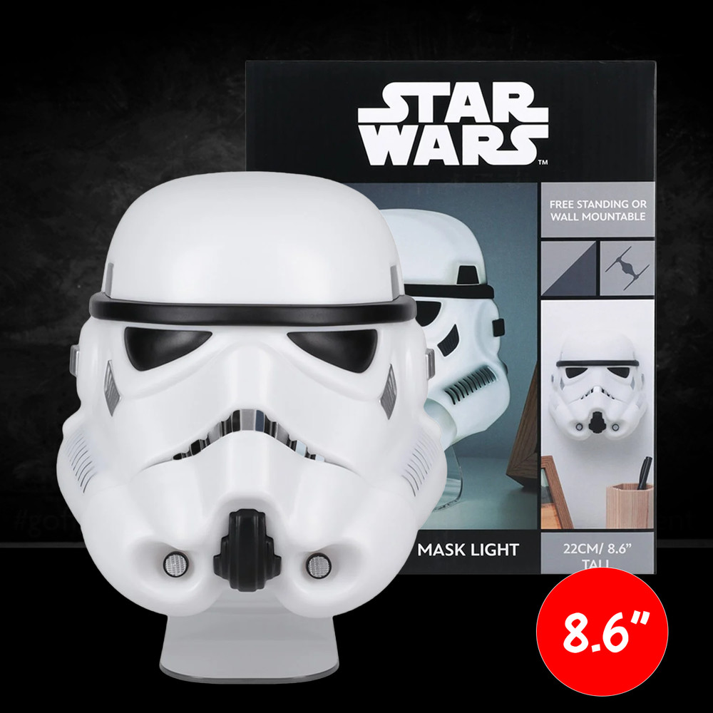 Star Wars Stormtrooper Mask Light – Wall Mountable LED Galactic Empire Lamp