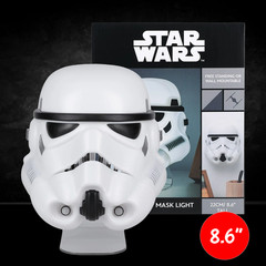 Star Wars Stormtrooper Mask Light – Wall Mountable LED Galactic Empire Lamp