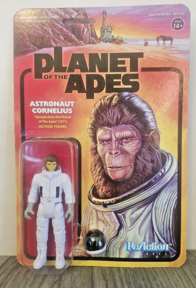 2018 ReAction Planet Of The Apes ASTRONAUT CORNELIUS 3.75″ Figures Super 7 NEW