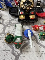 Power Rangers Megazord Lot HUGE Tigerzoid Thunderzoid Helmets Swords