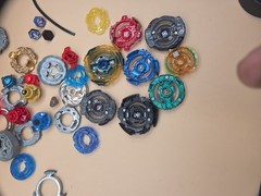 TAKARA TOMY Beyblade Lot Plastic And Metal Parts And Complete Mix Match