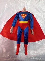 SUPERMAN CUSTOM SHINY FABRIC CLOTHING Set Ken Max Steel Hottoys Other 1/6 Male