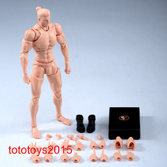Romankey 1/12 Yellow Super Flexible Man Body 6”Joint Action Figure model Doll