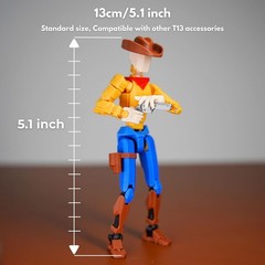 Cowboy t13 Action Figure｜Assembly Completed｜ 3D Printed Dummy 13 for Collect