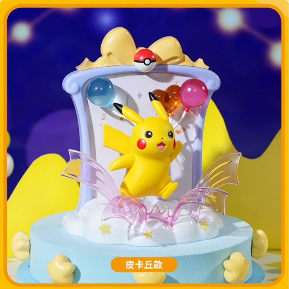 Pokémon Happy Party Photo Frame Pikachu Collectible Statue Figure Model Box