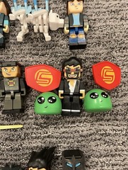 Tube Heroes Huge Toy Figure Lot Minecraft Jazwares With Shields & Accessories