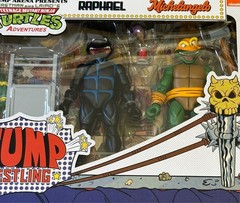 NEW NECA Teenage Mutant Ninja Turtles Cartoon Stump Wrestling Turtles 7″ 4-Pack