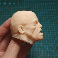 1:6 Unpainted Head Sculpt Killer Jason Man Fit 12″ Male Action Figure Body