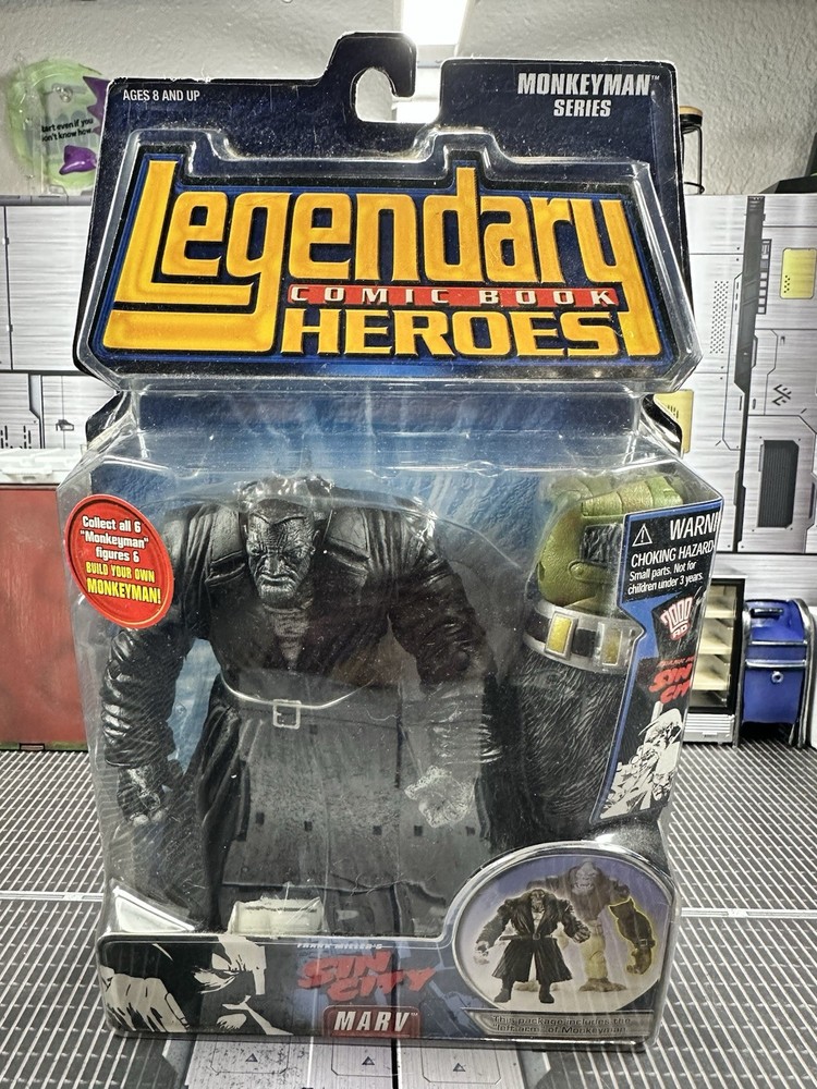 2007 Legendary Comic Book Heroes Sin City Marv monkey Man Series Toy biz