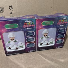 2x Super Mario Galaxy Movie Cloud Luigi Jakks Figure Brand New In Box RARE VHTF