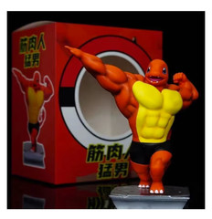 Cartoon Gym Fitness Action Figure Muscle Style Collectible Toy Set