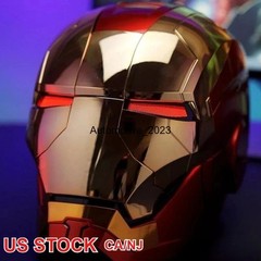 US!! Iron Man MK5 1:1 Helmet Wearable Voice-control Golden Mask Cosplay AUTOKING