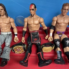 Toy Biz WCW Vintage Die-Cast Metal Plastic Wrestling Figures Set of 3 WWE