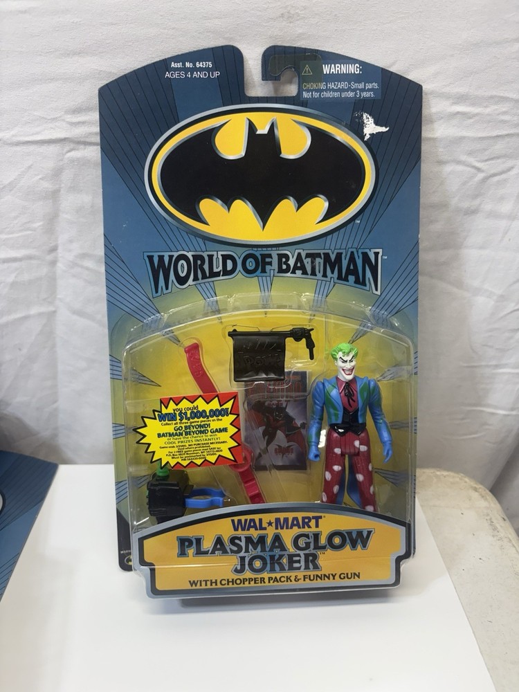 Hasbro World of Batman Plasma Glow Joker Action Figure 1999 Walmart Exclusive