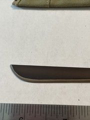 1/6 Scale Early USMC Vietnam War Plastic M42 Machete w/ Cloth Midland Sheath Nam