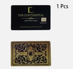 JOHN WICK CONTINENTAL ADJUDICATOR GOLD COINS HOTEL CARD COLLECTORS COSPLAY PROP