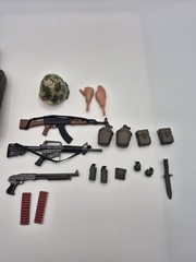 Lot of 21st Century Toys Vietnam Era US Soldier (4 with Accessories) + In Time