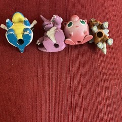 Pokemon Tomy Vintage Pencil Topper Lot – Entai Nidoking Jigglypuff Blastoise