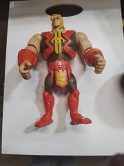 Action Figure, Red Black Yellow Beige Plastic Collectible, 12 in