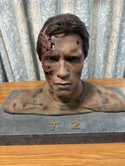 Terminator Arnold Schwarzenegger Life-Size Bust T2 Over 15 years ago