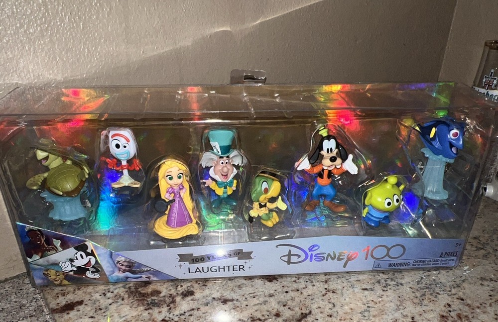 Disney Celebration Pack 100 Years Of Laughter 8 Figures – Brand New!!