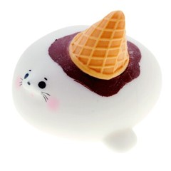 Japanese Blind Box Capsule Ice Cream Seal Toy 1 Random Cute Squeeze Figure