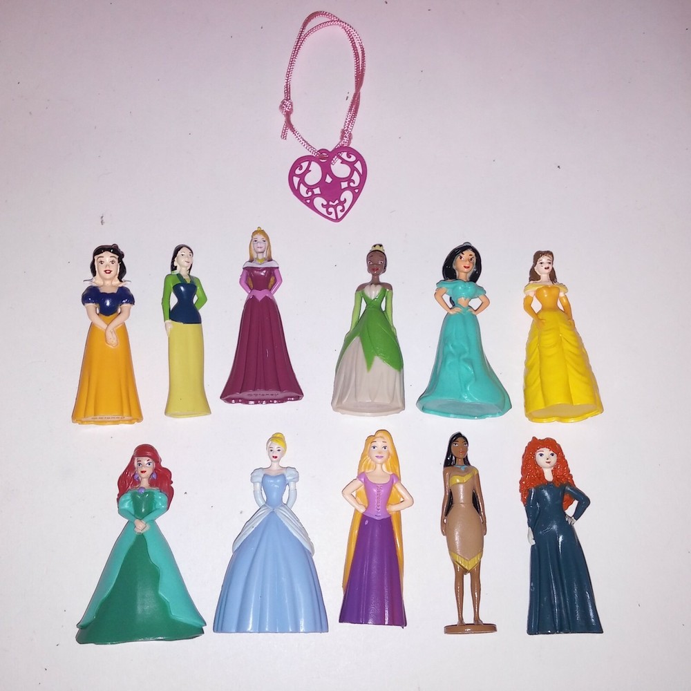 Set of 11 Disney Princess Figures Toys Girls Friendship Bracelet New