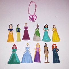 Set of 11 Disney Princess Figures Toys Girls Friendship Bracelet New