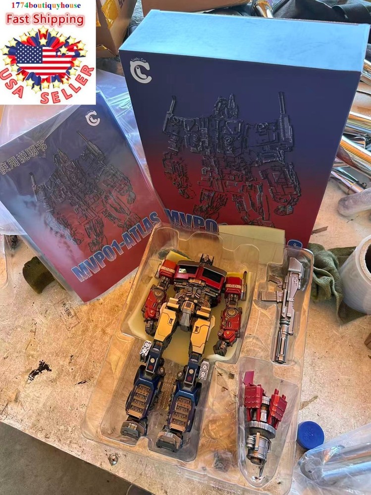 NEW BOX Lucky Cat MVP-01 Atlas AUTOBOT TRANSFORMER MOVIE 7 Op timus prim 25CM US