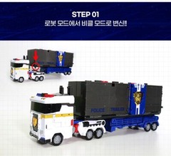 Miniforce Super Cops JUSTICE TITAN & CAPTAIN COMMANDER Police Transformer Robots