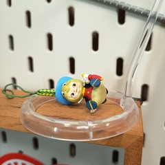 KEWPIE Baby as DISNEY JIMINY CRICKET 1″ Mini Figure KEYCHAIN CHARM Toy Miniature