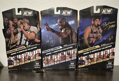 3 All Elite Wrestling Figures.