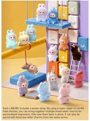 POP MART Labubu The Monsters Pin For Love Series Mini Plush Pendant Figure Doll