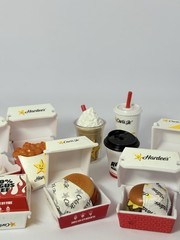 Zuru Mini Brands Foodie Fast Food Takeout Lot Of 8 Carl’s Jr/Hardees