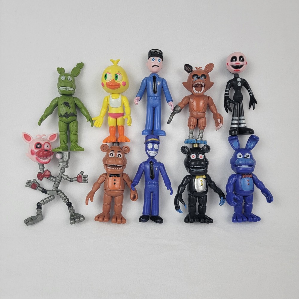 Five Nights at Freddy’s FNAF 4″ Inch Toy Figure Lot of 10!