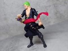 KC-ZORO-SET: 1/12 Wired Fabric Skirt Wrap & Belt for One Piece S.H.Figuarts Zoro